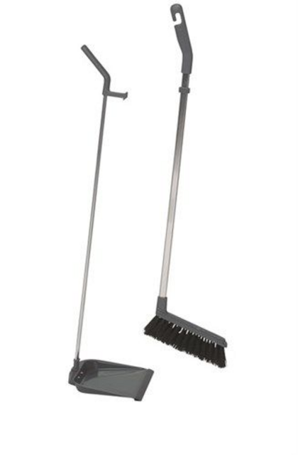 Stofblikset Vikan ErgoClean met veger  900mm grijs – foto 4