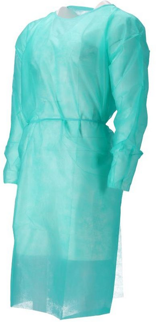 Isolatieschort CMT PP non woven 120x140cm groen – foto 4