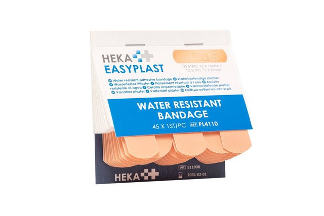 Pleister Heka Easyplast water resistant navulling 6x 45 stuks