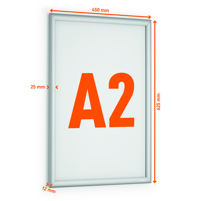 Kliklijst Durable aluminium A2 outdoor – foto 2