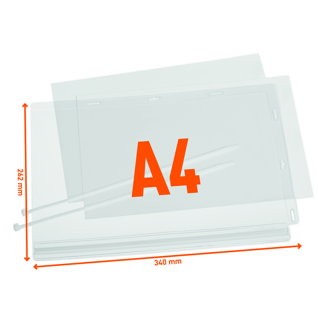Infohoes Durable waterbestendig A4 met kabelbinders – foto 2