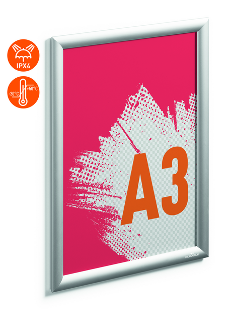 Kliklijst Durable aluminium A3 outdoor – foto 4