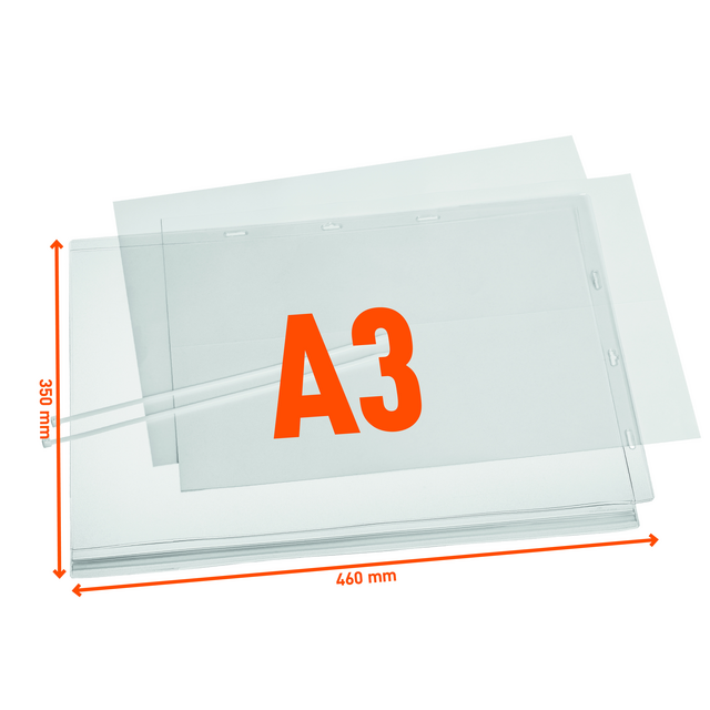 Infohoes Durable waterbestendig A3 met kabelbinders – foto 2