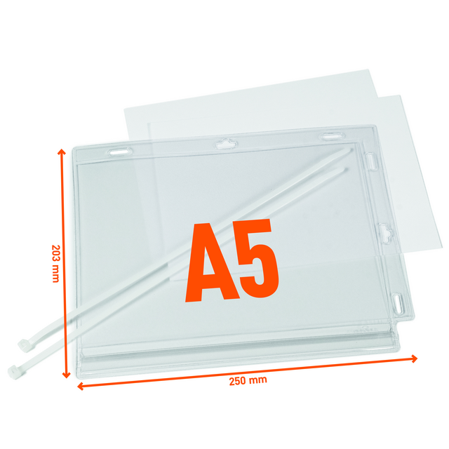 Infohoes Durable waterbestendig A5 met kabelbinders – foto 2