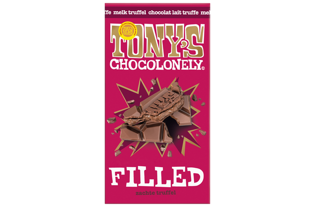 Chocolade Tony's Chocolonely filled melk truffel 127 gram
