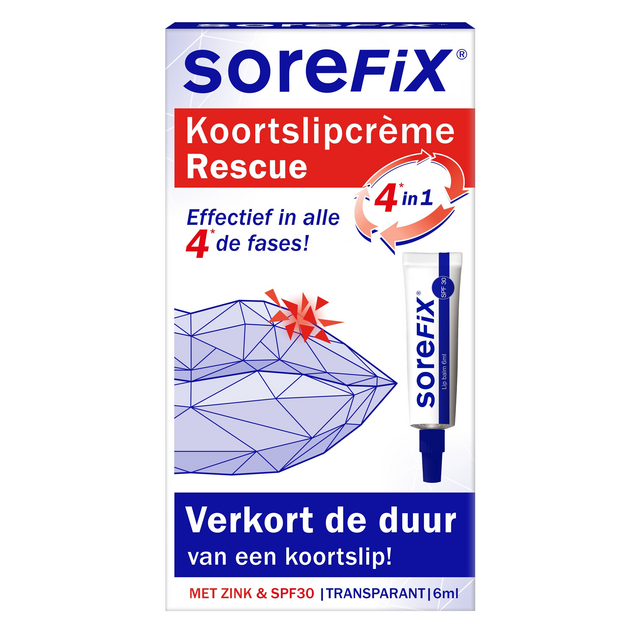 Koortslipcreme Sorefix rescue tube 6ml