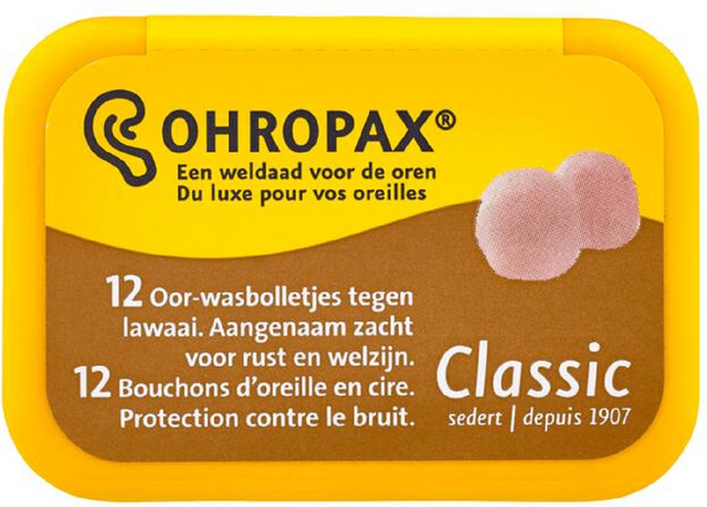 Oordopjes Ohropax Classic 12 stuks