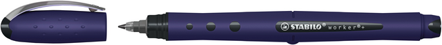 Rollerpen STABILO worker+ Wildflower medium Pruisisch blauw