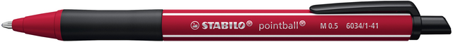 Balpen STABILO pointball Wildflower medium bordeaux