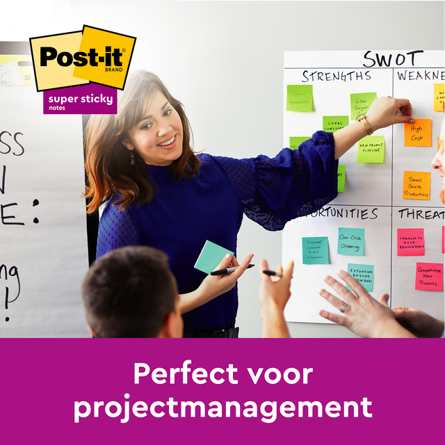 Memoblok Post-it Super Sticky Notes 76x76mm colour 8+4 gratis – foto 6