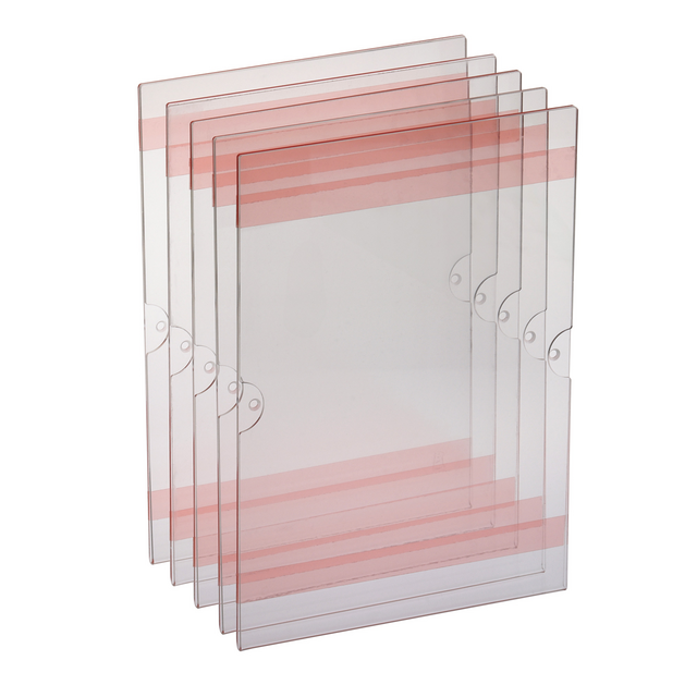 Posterhouder Europel zelfklevend A4 staand 5 stuks
