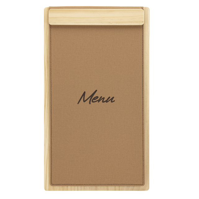 Menukaart Securit Signature klembord A45 licht hout bruin