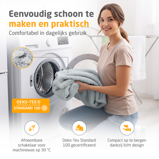 Knuffelwarmtedeken Medisana HB 416 grijs – foto 7