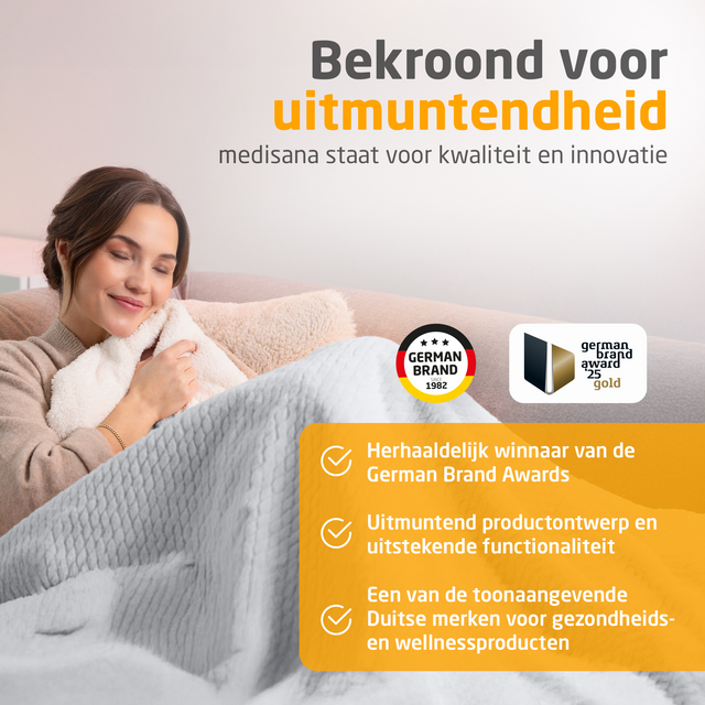 Knuffelwarmtedeken Medisana HB 416 grijs – foto 9
