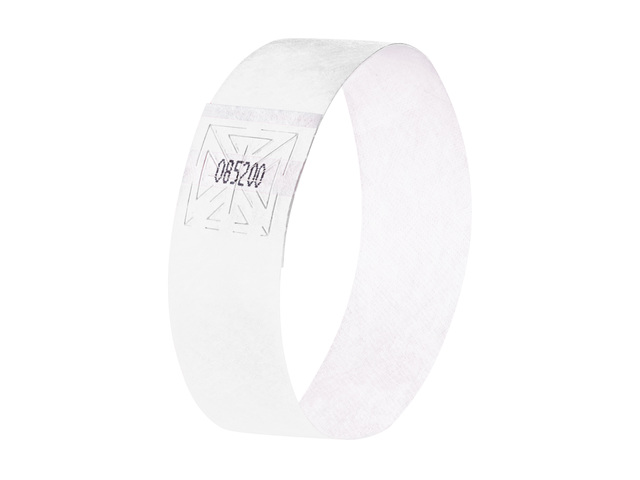 Evenementenbandjes Sigel 255x25mm wit 120 stuks