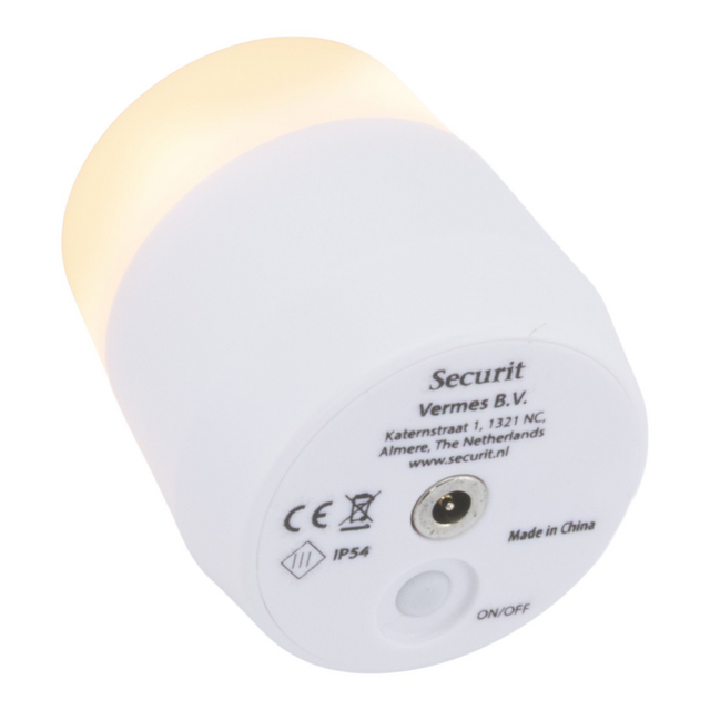 Theelicht Securit Amsterdam LED warmwit met oplaadstation 12 stuks wit – foto 3