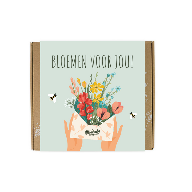 Giftbox Blossombs Bloemen voor jou box à 9 zaadbommetjes