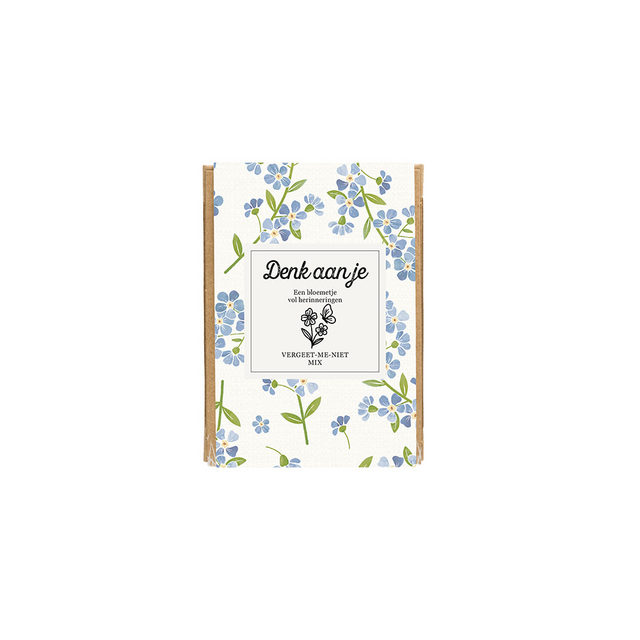 Giftbox Blossombs Denk aan je Vergeet-me-niet mix à 4 zaadbommetjes