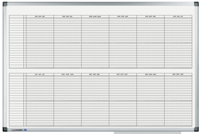 Planbord Legamaster PREMIUM projectplanner jaar 60x90cm