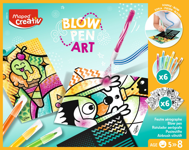Blowpen Maped Creativ Art Pop Art complete activiteit