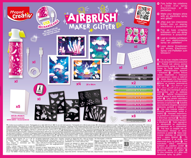 Airbrush Maker Maped Creativ Glitter – foto 4