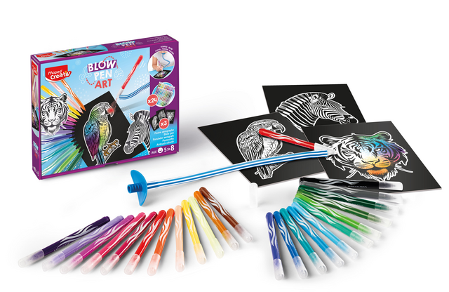 Blowpen Maped Creativ Art Creatief met 24 kleuren – foto 2