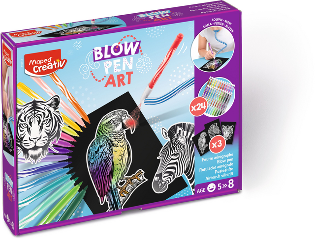 Blowpen Maped Creativ Art Creatief met 24 kleuren – foto 4