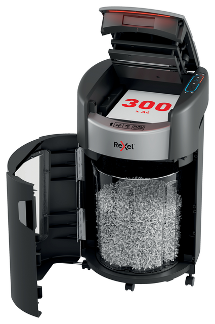Papiervernietiger Rexel ShredMax AutoFeed+ 300X P4 snippers 4x10mm – foto 4