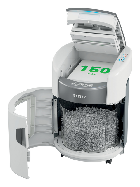 Papiervernietiger Leitz IQ OptiMax Autofeed 150 P4 snippers 4x10mm – foto 10