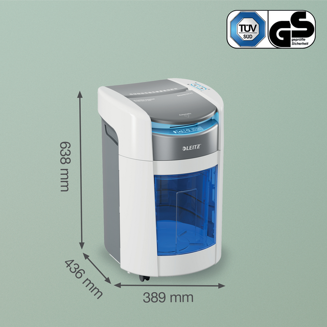 Papiervernietiger Leitz IQ OptiMax Autofeed 200 P4 snippers 4x10mm – foto 9