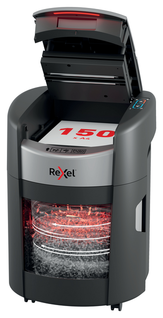 Papiervernietiger Rexel ShredMax AutoFeed+ 150X P4 snippers 4x10mm – foto 2