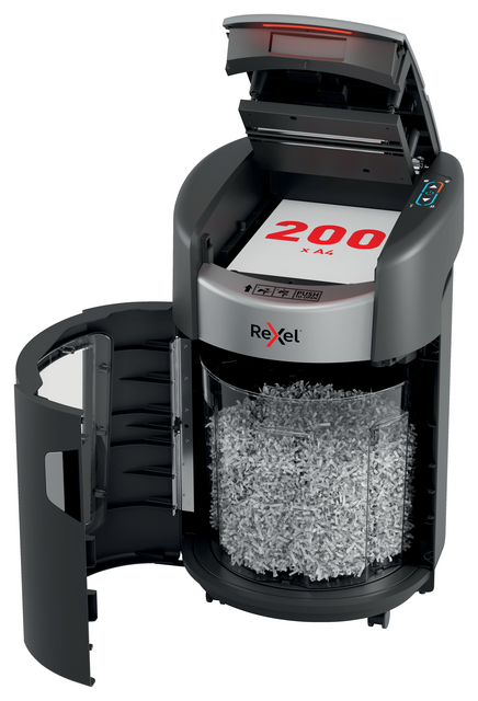 Papiervernietiger Rexel ShredMax AutoFeed+ 200X P4 snippers 4x10mm – foto 4