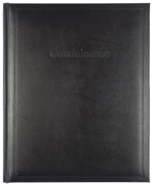 Condoleancealbum Kangaro 260x210mm zwart