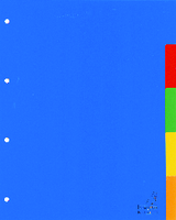 Tabbladen Kangaro 4-gaats A405 5-delig assorti PP