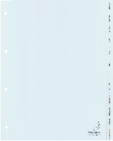 Tabbladen Kangaro 4-gaats G412J 12-delig maanden grijs PP