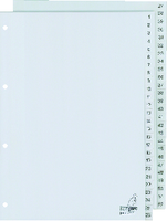 Tabbladen Kangaro 4-gaats G452C 1-52 genummerd grijs PP