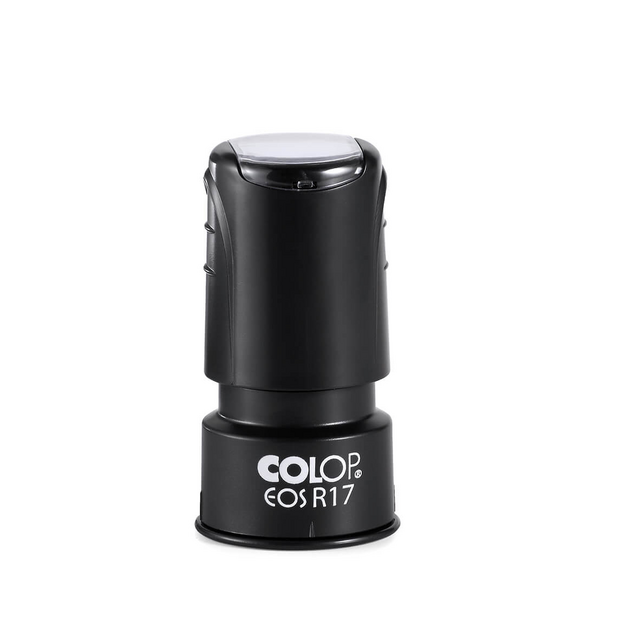 Tekststempel Colop EOS R 17 flashtechnologie met stempelplaat