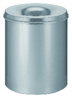 Papierbak met vlamdover Vepabins 80liter grijs