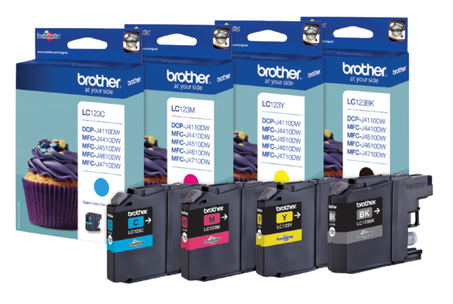 Inktcartridge Brother LC-123Y geel – foto 3