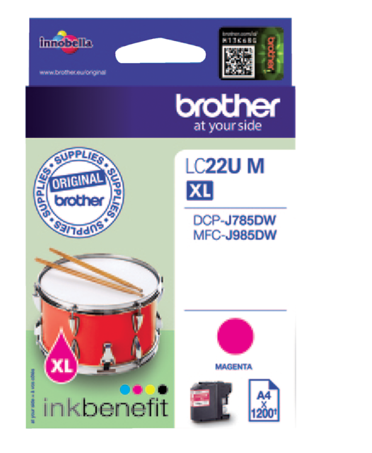 Inktcartridge Brother LC-22UM rood – foto 2