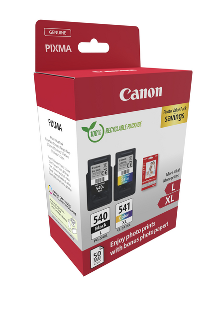 Inktcartridge Canon PG-540L CL-541XL zw+kl+papier – foto 2