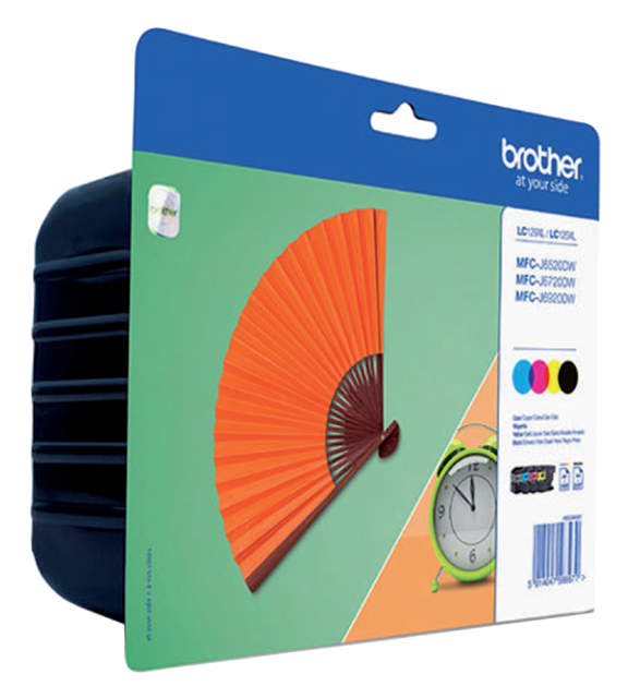 Inktcartridge Brother LC-129XLVALBP zwart + 3 kleuren – foto 3