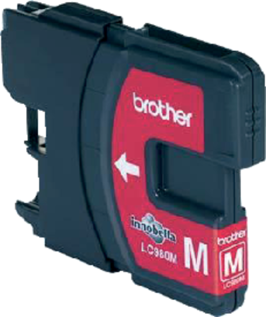 Inktcartridge Brother LC-980M rood – foto 2