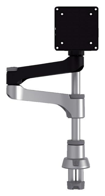 Monitorarm R-Go-Tools Zepher 4 voor 1 scherm zwart- zilver – foto 3
