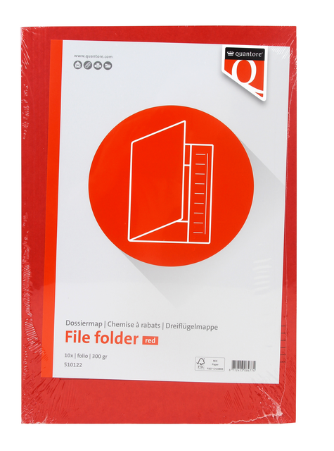 Dossiermap Quantore folio 320gr rood – foto 2