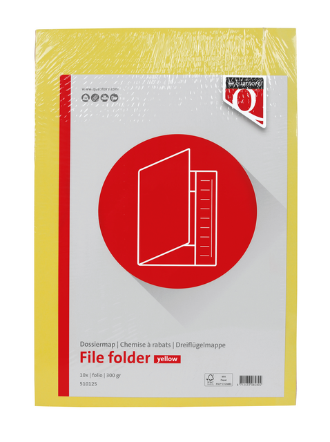 Dossiermap Quantore folio 320gr geel – foto 2