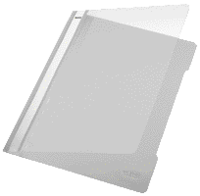 Snelhechter Leitz Standaard A4 gerecycled PP grijs