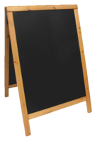 Stoepbord Securit 550x850x30mm teak hout