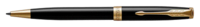 Balpen Parker Sonnet black lacquer GT medium