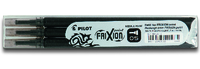 Rollerpenvulling PILOT friXion fijn zwart set à 3 stuks